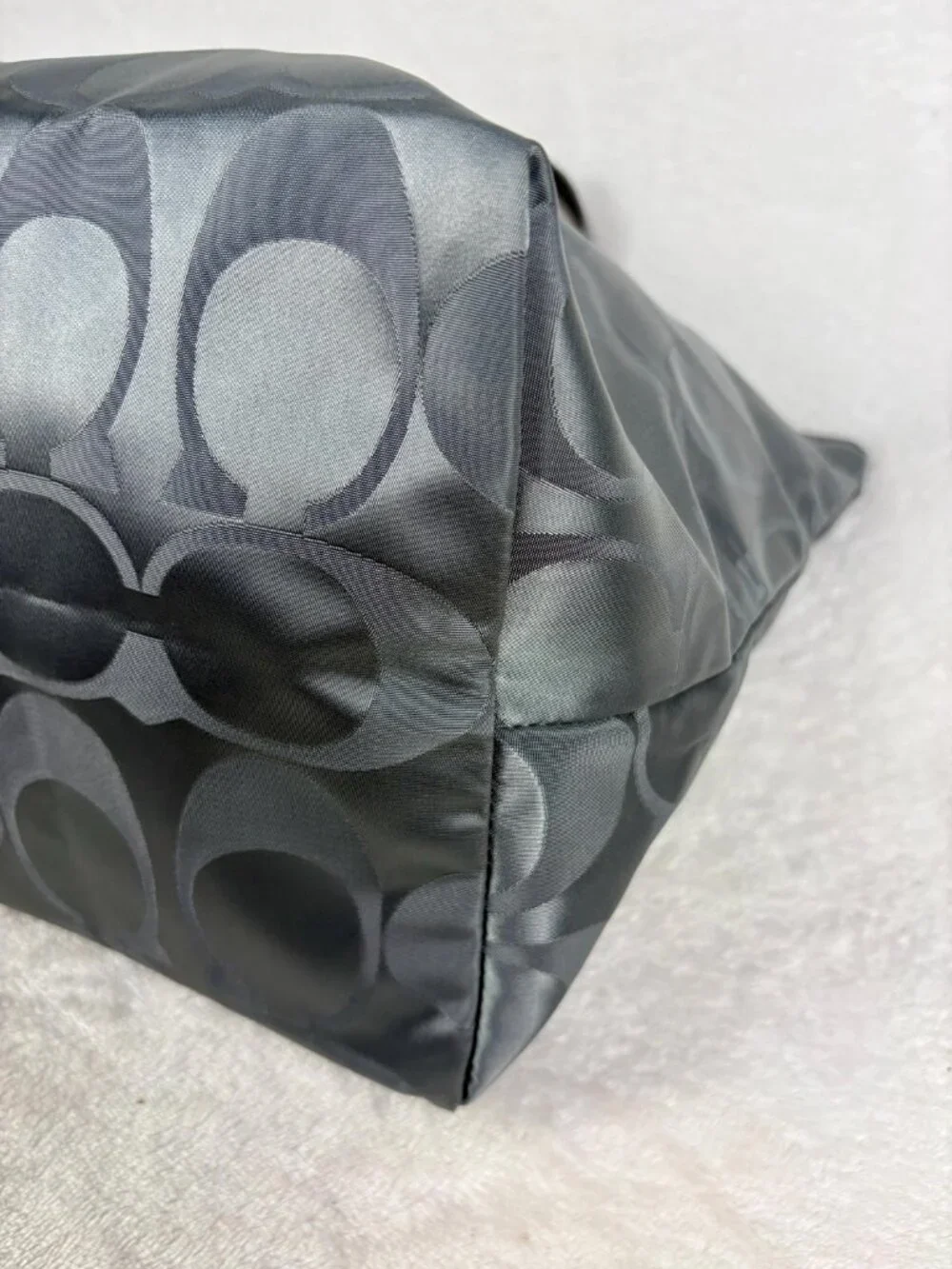 Coach Getaway Signature Nylon Packable Weekender Tote and Pouch with Scarf